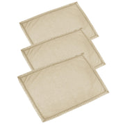 Set de torchons 3 pièces amelie beige cm50x70