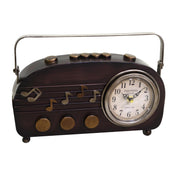 Horloge ronde en métal noir cm33x7x22,5