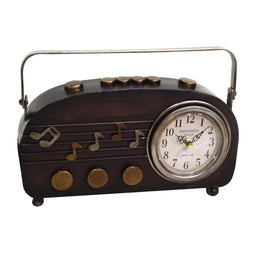 Horloge ronde en métal noir cm33x7x22,5