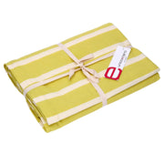 Nappe rectangulaire rayée citron vert cm140x240