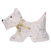 Butoir de porte en tissu chien blanc cm35x5h26