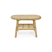 INES Table basse d'extérieur en rotin 80x50x h50 cm