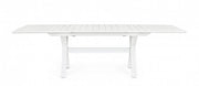 Table de jardin extensible blanche Kenyon 180-240 x 100 cm
