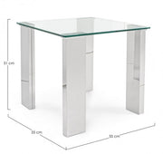 Pieds de table basse NEW ARLEY en mdf recouvert d'acier 51h cm