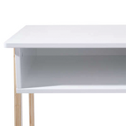 Mini bureau en bois blanc L58 x P46,3 x H52 cm