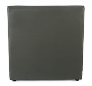 Fauteuil moderne en bois au style design effet cuir vert