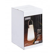 Lampe de jardin LED cylindrique en polyéthylène