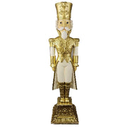 Soldat en résine d'or cm h122