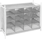 Armoire à chaussures peu encombrante avec 16 compartiments