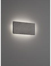 Applique Led Dimmerabile Rettangolare Retroilluminazione Raven Ardesia Nero L25 cm Trio Lighting