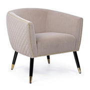 Fauteuil rembourré de style atmosphère beige