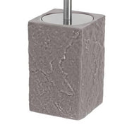 Porte-brosse de toilette élégant de la série Petra grise