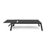 Lit d'aluminium élevé avec anthracite hilde -cm Hilde roues cm