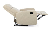 Fauteuil relax manuel tissu beige Iris