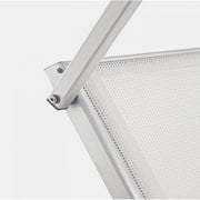 Lit bébé Cross avec roulettes en aluminium blanc