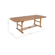 Table extérieure Noemi Extensible en bois 180-240x100x H 74cm