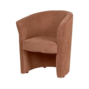 Fauteuil Belize en velours saumon