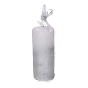 Bougie paraffine led argent cm ø8h18