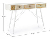 Console 3 tiroirs Eloise en bois mélaminé