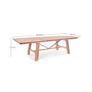 Table rectangulaire extensible Maryland 100x200-300 cm