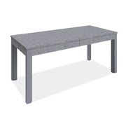 Table extensible en bois mélaminé gris ciment 160-320x90 cm