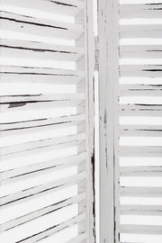 Chaise de parantro 3 portes en bois blanc laiteux 120 x 180 cm