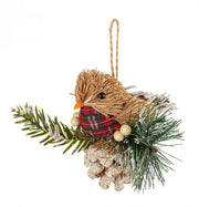 Pendaglio Scot Uccellino Marrone C 12x