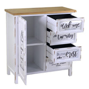 Meuble ancien de maison breslau 1 porte + 4 tiroirs cm80x38.5 x h85