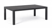 Table basse Kledi en aluminium anthracite 120x70x43h cm