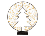 Luz de marco de micro LED de metal para árbol estable de interior 4x35x38 cm