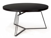 Table basse métal noir style design Ø70a - 38h