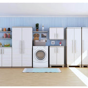 Armoire polyvalente avec deux portes et quatre étagères Beige EXCELLENCE 65 x45x h182 cm