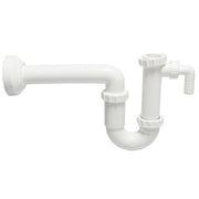 Siphon d'évier avec connexion machine à laver à sens unique.