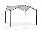 Gazebo dôme pour le jardin gris anthracite 3,5x3,5xh 260 cm