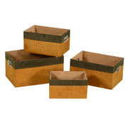 Tiroir rectangulaire en tissu orange 1-4 cm39x26h20