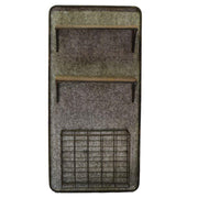 Étagère bois métal 2 étagères avec rangement cm38,5x11,5h78