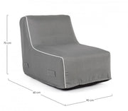 Chaise Longue Rihanna Gonflable Gris