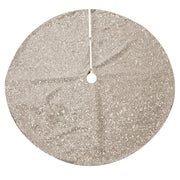 Couverture de base d'arbre en tissu avec paillettes champagne cm ø90