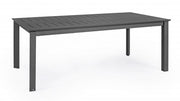 Table de jardin extensible anthracite Konnor 200-300 x 110 cm