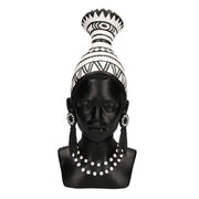 Statue résine buste femme africaine cm23x16h39