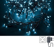 Suspension 6x Cluster768L Blanc 3mm Fil Vert IP44