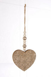 Pendaglio Glitter Cuore Champagne 12x