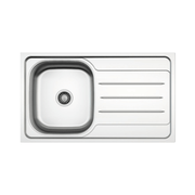 Évier de cuisine encastrable MP861VDX acier 86x50 cm avec cuve droite et égouttoir