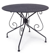 Table Etienne diamètre 90 cm Bizzotto gris foncé