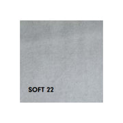 Canapé Levy 2 places en tissu gris avec conteneur et lit