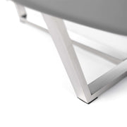 Table basse en mdf gris clair 140x80x32h cm