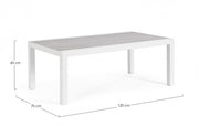 Table basse Kledi 120X70 Blanc Jx11