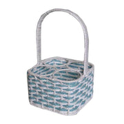 Porte-bouteille bleu clair Madère 4p cm22x22h15/34