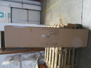 Panier rectangulaire en osier naturel vert rouge cm53x38h13