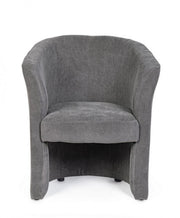 Fauteuil en bois et tissu Anthracite BELIZE 64,5x63x h76 cm